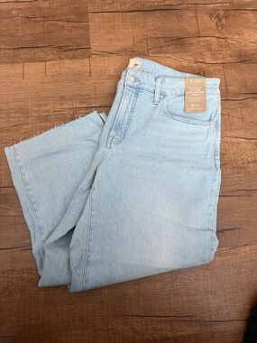 Madewell Light Blue High-Rise Wide Leg Jeans